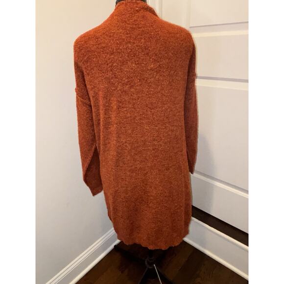 Anthropologie Long Jolie Cardigan, Burnt Orange, XL - Picture 4 of 7